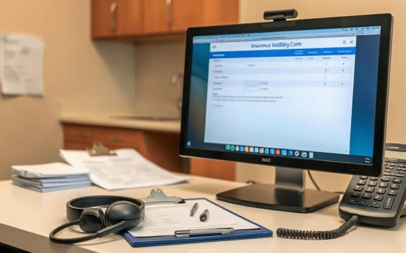 Dental insurance verification SOP front desk workflow
