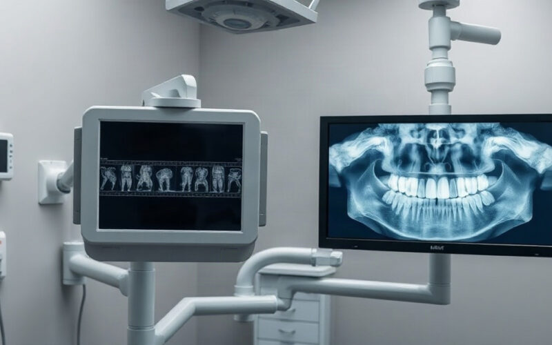 Comparison of film x-ray viewbox and digital intraoral sensor display in a dental operatory
