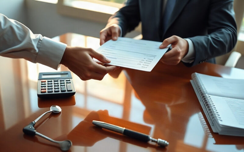 Working capital true-up settlement documents and calculator for a dental practice sale
